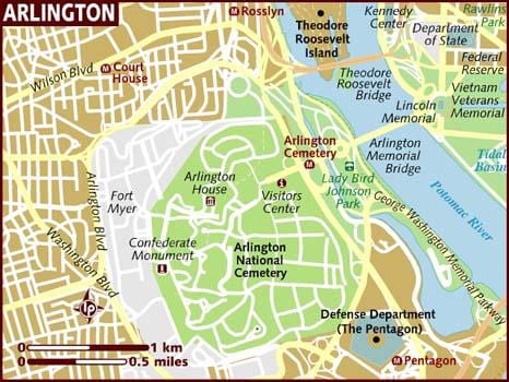 ನಕ್ಷೆ arlington ವಾಷಿಂಗ್ಟನ್ dc